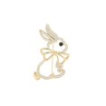 thumbnail image 5 of Rabbit Brooch Light Temperament for Men and Women Brooch Collar, 5 of 5