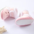 thumbnail image 5 of Toddler Baby Cartoon Bear Shoes, Cotton Velvet Warm Snow Slip-Resistant Boots Infant Soft Sole Walking Shoes Pink 12-18M, 5 of 6