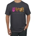 thumbnail image 1 of Peace Love Baseball Sports Men's Graphic T-Shirt, Charcoal, X-Large, 1 of 5