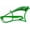 Green, variant on Tracer FM-Twenty5 E-bike Stretch Cruiser Frames, Hi-ten Steel Frame, with Battery Holder and Chain Guard, for 26" x3.0, 4.0 Fat Tire, Black
