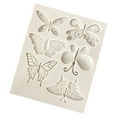 thumbnail image 3 of Huayishang Plastic Embossing Mold Diy Butterfly Silicone Mold Fondant Cake Silicone Mold Cake Decoration Baking Mold Western Pastry Accessories, Kitchen Essentials Clearance Sale Grey, 3 of 9