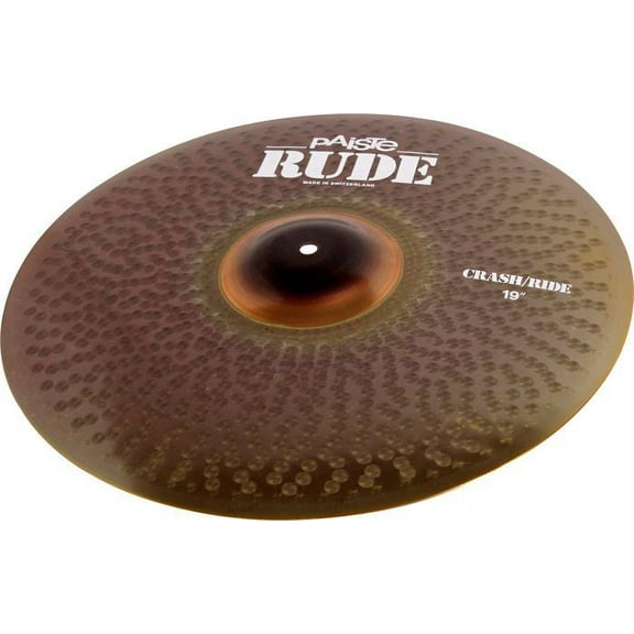 Paiste 1128519 Rude 19 Inch Crash/Ride Cymbal With Integrated Bell Character