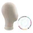 thumbnail image 2 of MERIGLARE Mannequin Head Model Versatile Wig Stand for Hats Making Hair Jewelry Making 23 Inch, 2 of 9