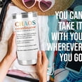 thumbnail image 4 of Administrative Assistants Gifts Chaos Coordinator Tumbler - Nutrition Facts Boss Office Manager Teachers Coworker Working Mom Nurse Women Thank You Birthday Gift 20 oz Cup, 4 of 6