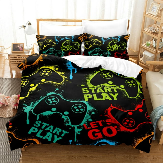 New 3D Gamepad Bedding Bed Set Twin Full Queen King Size Cool Game