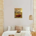 thumbnail image 2 of Farmhouse Truck Wall Art Rustic Red Truck Sunflower Pictures Wall Decor Country Old Barn Windmill Painting Canvas Prints Modern Home Framed Artwork Decorations for Kitchen Bathroom Bedroom 12"x16", 2 of 6