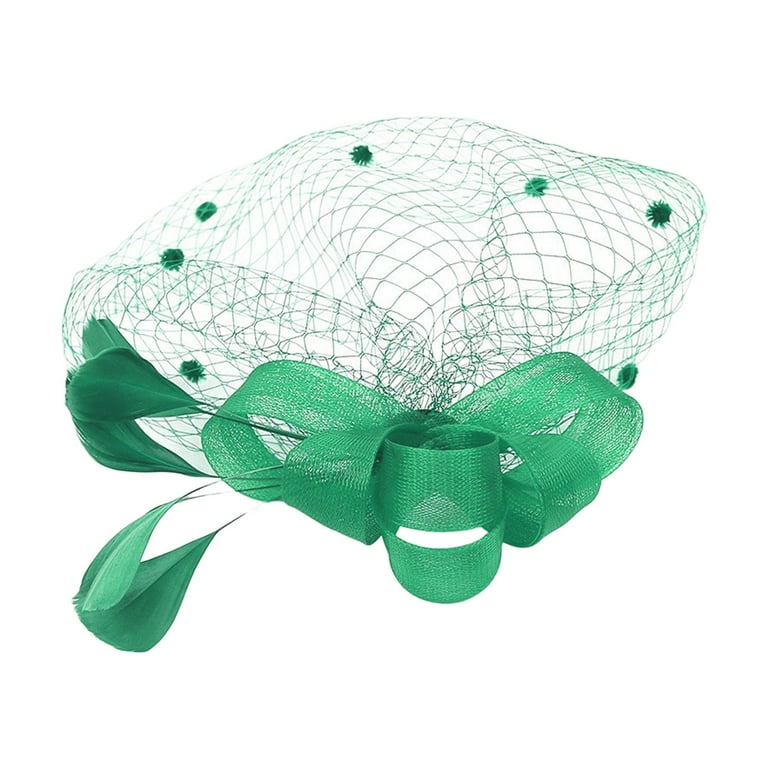 MESSUEN Womens Fashion Hats Womens Tea Party Hat Hair Fascinators for Women  Tea Party Hat for Women Tea Party Hats Dress Hat Ladies Fascinator Hats  Green 1 One Size - Walmart.com