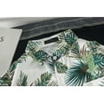 thumbnail image 5 of XLZWNU Fathers Day Gifts Fathers Day Men'S Hawaiian Floral Shirts Cotton Button Down Tropical Holiday Beach Shirts With Pocket White 1 3XL, 5 of 6