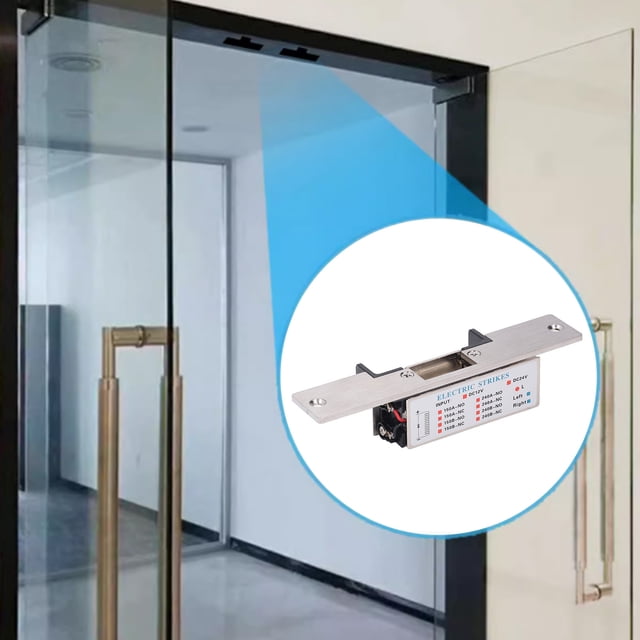Fail Secure Electric Strike Lock, NC Mode Sturdy Electric Strike for Cylindrical Lock
