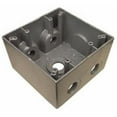 thumbnail image 1 of Morris Products 36370 Weatherproof Boxes - Two Gang Deep 37 Cubic Inch Capacity - 5 Outlet Holes 0.5 In. Gray, 1 of 1