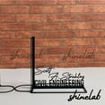 thumbnail image 2 of Shinelab Civil Engineering Metal Bookends Engineer Name Bookend Gift, Office Desk Bookshelf Decor 6170, 2 of 3
