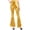 Yellow, variant on Women's Shiny Metallic Bootcut Pants Vintage 70s Cowgirl Yoga Bell Bottom Pants Stretchy Disco Dance Flare Club Wear Trousers Yellow XL