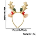 thumbnail image 5 of Yoyauz Christmas Headbands Reindeer antler headbands Christmas tree headband headband hat top for Christmas party supplies, Christmas party decoration gifts - one size, 5 of 7
