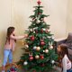 thumbnail image 2 of Bolas colgantes de árbol de Navidad Adornos de bolas colgantes de Navidad inastillables Mini decoración de fiesta en casa, Rojo, Tipo 1 2 Piezas Inevent HA008701-01, 2 of 2