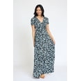 thumbnail image 4 of Surplice Banded Waist Maxi Dress | 3 Colors | S-3X, 4 of 22