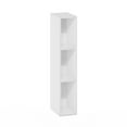 thumbnail image 6 of HOMLUX 9" x 6" x 31" Space-saving Storage Shelf 3 Tier Bookcase, Suitable for Small Space, White, 6 of 7