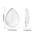 thumbnail image 2 of 20pcs Transparent teardrop Glass Cabochons Clear 25x18x5mm Clear, 2 of 7
