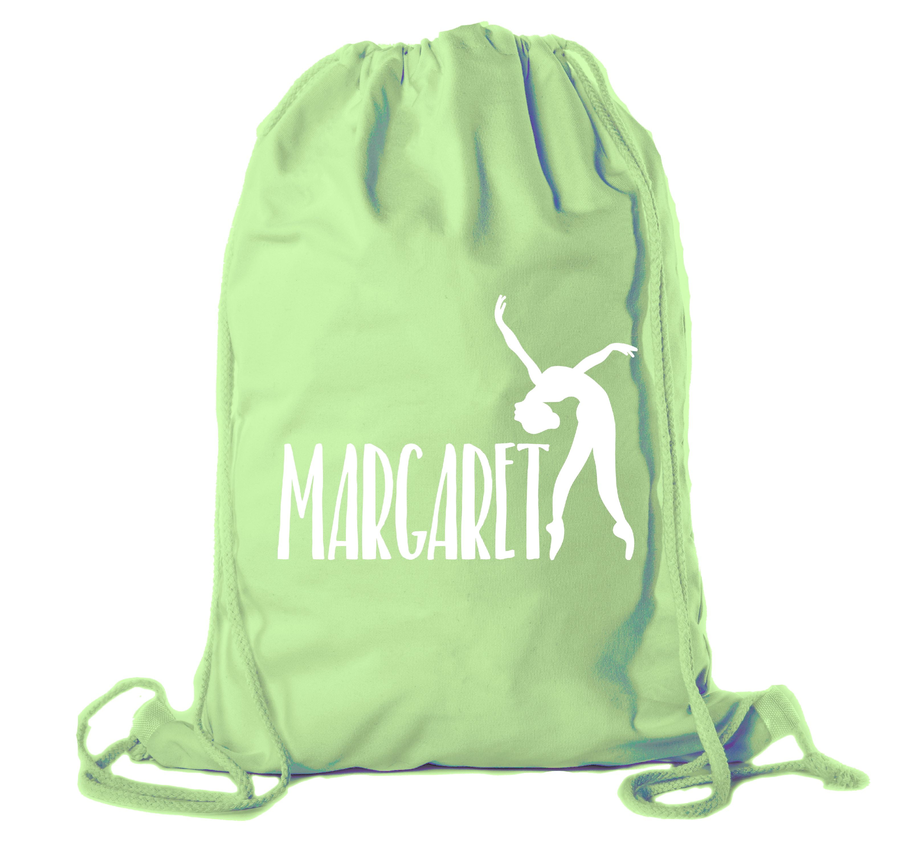 Personalized Dance Bags, Ballet Drawstring Backpack, Dance Backpacks for Girls