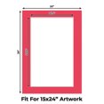 thumbnail image 2 of Cardinal Red Picture Frame Mat for 20x28 Frames - Fits 15x24 Photos - 50 Mats, 2 of 7