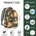 thumbnail image 4 of Cosmic Witchy Student Backpack Waterproof Durable School Bag with Gothic Moon and Starry Night Print, Adjustable Straps, Breathable Foam Padding for Daily Use, 4 of 5