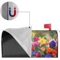 thumbnail image 4 of Colorful Tulip Flowers Mailbox Covers, Spring Floral Magnetic Post Box Cover Wraps Large Size 25.5x21 in for Garden Yard Decor, 4 of 7