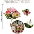 thumbnail image 3 of Meiiso 6-Head Artificial Pink Sunflowers Stems (Pink Sunflower Stems, Artificial Sunflowers), 1 Bouquet of Artificial Flowers, Sunflower Chrysanthemum Peony Flowers for Table Home Wedding Decoration, 3 of 9