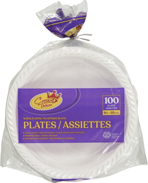 PLASTIC PLATES 9"