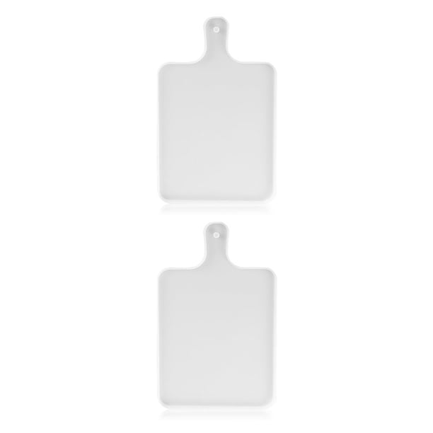 Kearding Bandeja de comedor, moldes de silicona antiadherentes de resina, tabla de servir con molde de asa, suministros de artesanía para Type2 NO2