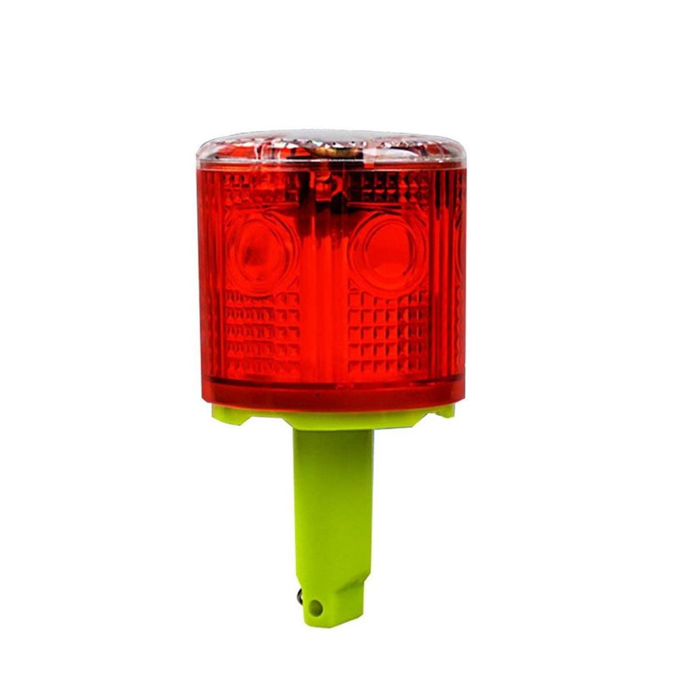 Aolyty Solar Strobe Warning Light 360 Degree Column Bright Waterproof