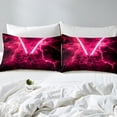 thumbnail image 4 of Erosebridal Game Lightsaber Sheet Set Twin, Neon Glowing Lightning Bedding Sets Twin Size, Galaxy Room Decor, 4 of 7