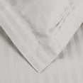 thumbnail image 3 of Egyptian Cotton 600 Thread Count Stripe Duvet Cover Set, Silver, Full/Queen by Superior, 3 of 6
