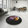 thumbnail image 3 of Ahgly Company Indoor Square Patterned Mauve Taupe Purple Novelty Area Rugs, 7' Square, 3 of 6