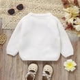 thumbnail image 6 of Toddler Girl Boy Cute Long Sleeve Knitted Easter Bunny Rabbit Pattern Sweater Pullover Tops Clothes, 6 of 9