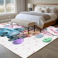 thumbnail image 4 of 5'x8' Area Rugs, Blue Truck Easter Indoor Outdoor Area Rug for Living Room Bedroom, Pink Spring Floral Eggs Botanical Washable Bathroom Rugs Kitchen Floor Carpet Mats Home Decor Aesthetic, 4 of 8