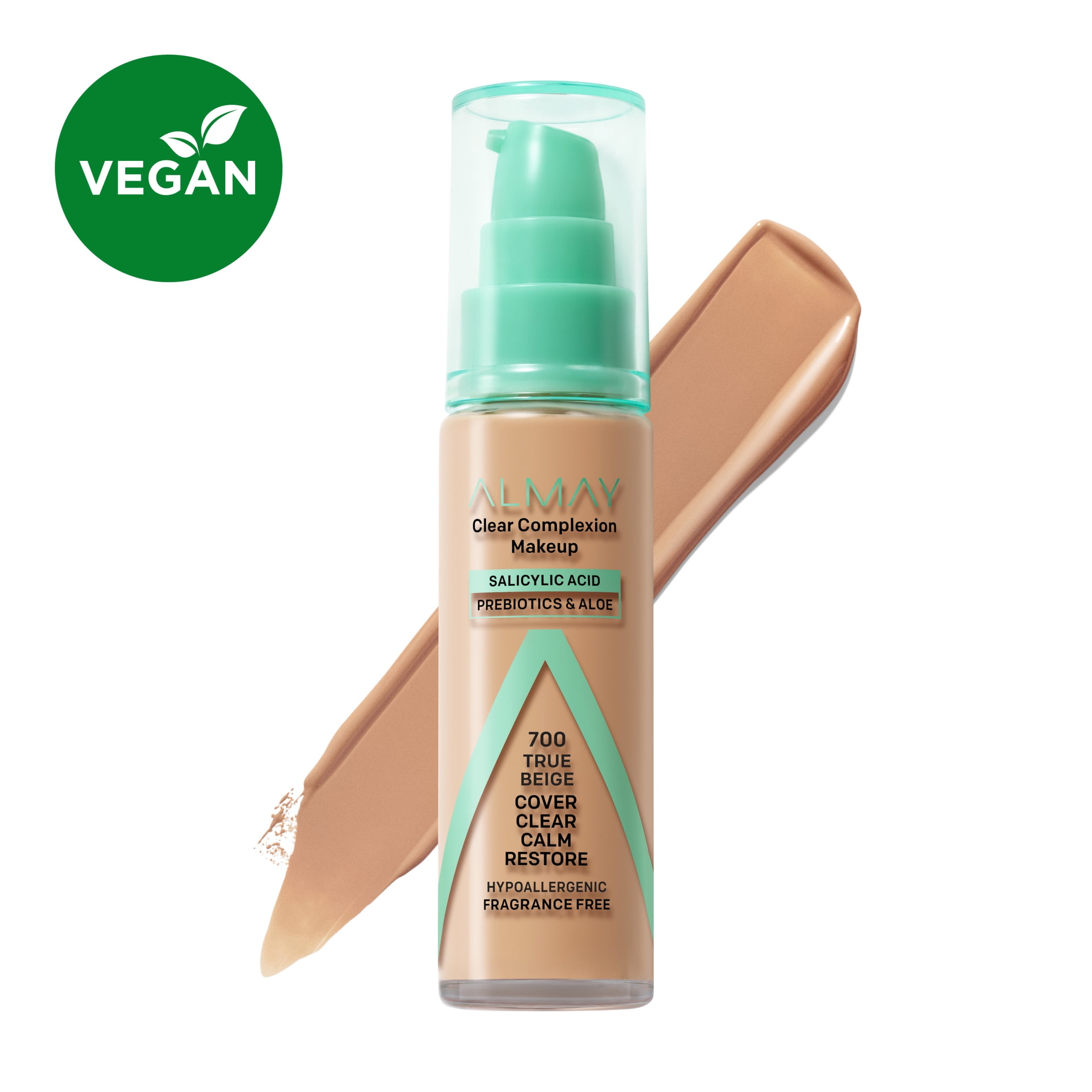 Almay, Clear Complexion Foundation, 099 Porcelain, Hypoallergenic