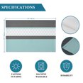thumbnail image 6 of Turquoise Morocco Placemats Set of 4, Geometric Grey Stripes Modern Washable Wipeable Table Mats for Dining Tables, Indoor Outdoor Kitchen Place Mats for Holiday Party Table Decor, 6 of 9