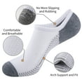 thumbnail image 2 of Cooplus Mens No Show Socks 10 Pairs Cushioned Non Slip Invisible Sock for Men, 2 of 7