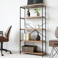 thumbnail image 5 of Costway 5-Tier Bookshelf, Industrial Etagere Bookcase, Rustic Display Shelf Organizer, 5 of 10