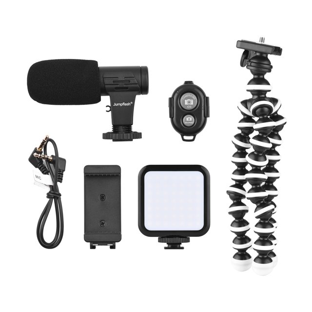 Jumpflash KIT-03LM Vlogging Kit Kit de plataforma de video para teléfono inteligente Jumpflash Trípode