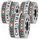 thumbnail image 2 of Dije navideño plata Xmas01 3Pzas Plata S925 Chapa Separador Clip Christmas Plata/Multicolor Caja Blanca 4x4cm., 2 of 3
