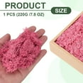 thumbnail image 2 of Uxcell 7.8oz Preserved Reindeer Moss Dark Pink Decorative Artificial Fake Moss, 2 of 6
