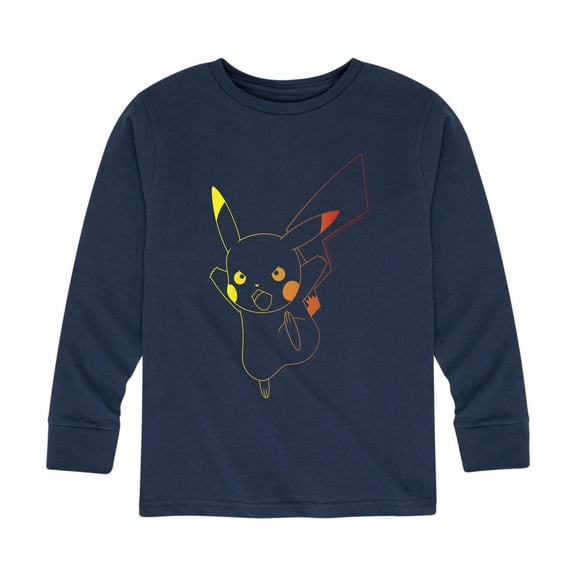 Pokémon - Pikachu Attack - Youth Long Sleeve Graphic T- Shirt