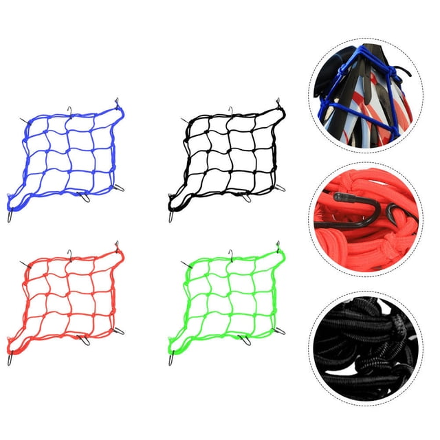 unbranded 4Ud Red De Carga Elástica Para Y Motocicleta Con Resistentes Para Equipaje