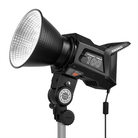 YONGNUO YNRAY100 Temperature 120W Studio LED Video Light Photography Fill Light 5600K Dimmable with 9 Lighting Scene Effects 2.4G Wireless System Support BT Connection with Standard Reflecto