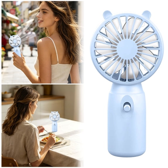 EverydayNest Mini Handheld Fan,Battery Operated Portable Pocket Fan with Lanyard,Lightweight Personal Cooling Device for Travel Commute Makeup and Outdoor Summer Use