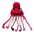 thumbnail image 2 of ZSQDM Adult Halloween Party Tricky Funny Head Cover Crochet Yarn Hat Crochet Hat The Perfect Addition To Your Everyday Winter Wardrobe beanies Hat with Fan Bomber Hats Shot Bottles with Caps, 2 of 5