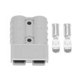 thumbnail image 1 of Para conectores de enchufe estilo Anderson, 50 A, 600 V, 6-12 AWG, CA/CC, herramienta eléctrica para conectores de terminales sólidos chapados de 6 AWG, color gris, 1 of 8
