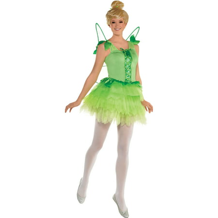 Suit Yourself Peter Pan Tinker Bell Costume for Women, Includes a Green Fairy Dress and Matching Green