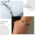 thumbnail image 2 of 2 piezas Pulsera de encanto de avión ajustable de cuerda trenzada a mano para hombres y mujeres para viajes y amistad presentes, 2 of 5