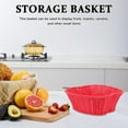 thumbnail image 5 of ABCISI Apple Basket, 11 Inch Hand-Woven Plastic Apple Shape Fruit Basket Storage Basket for Kitchen Vegetables Eggs Snacks, Red, 5 of 7